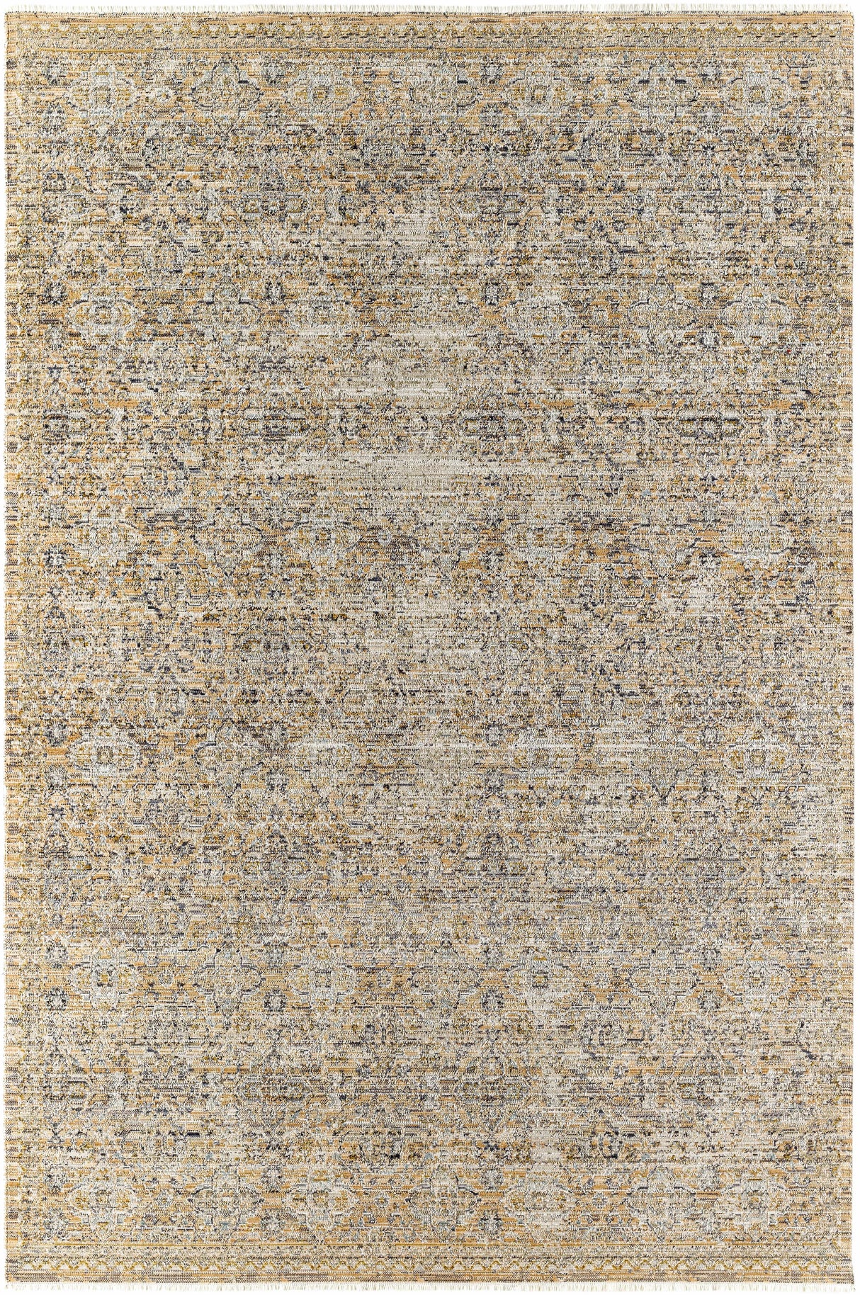 Margaret Beige & Blue Washable Outdoor Rug - Becki Owens x Livabliss - Clearance