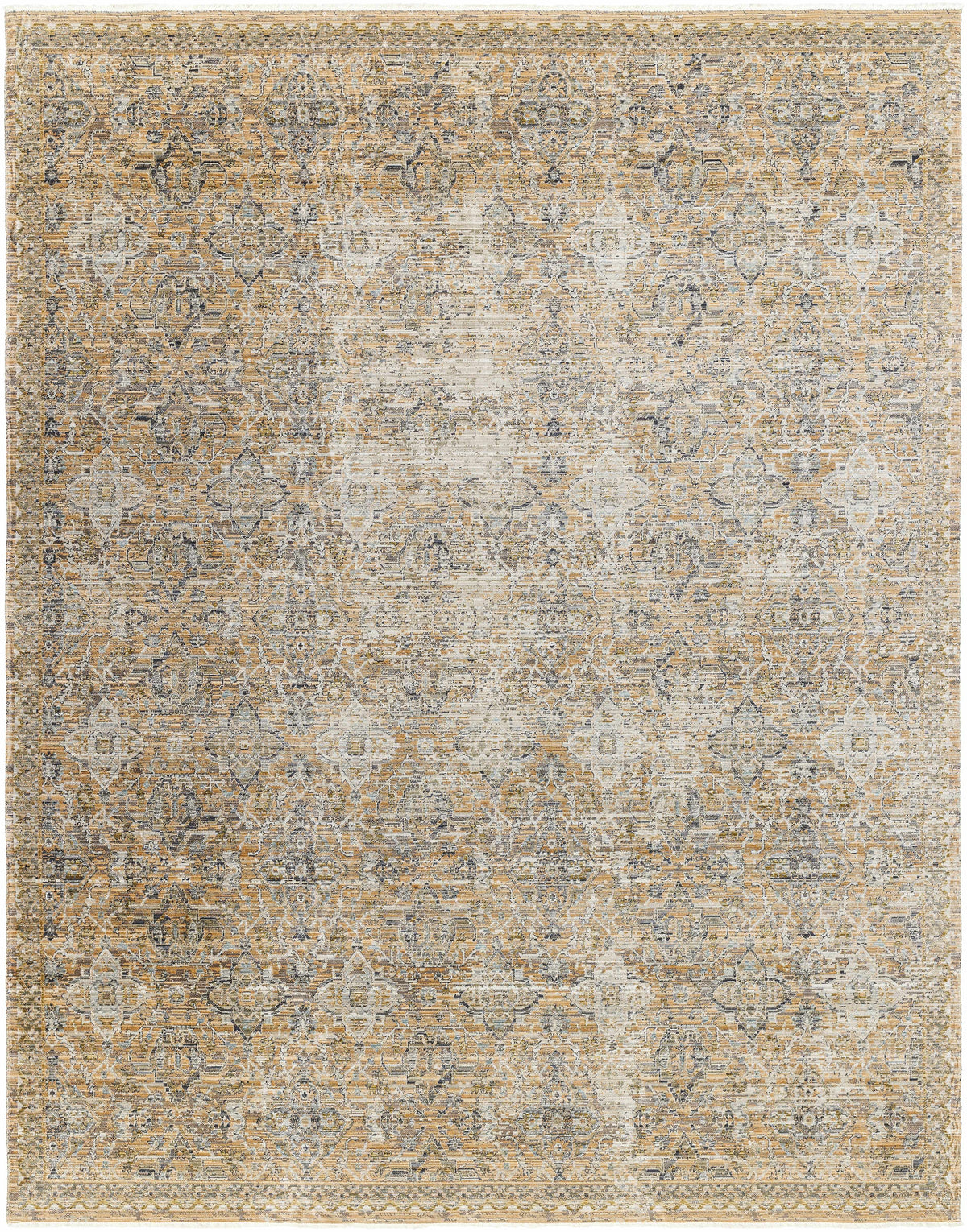 Margaret Beige & Blue Washable Outdoor Rug - Becki Owens x Livabliss - Clearance
