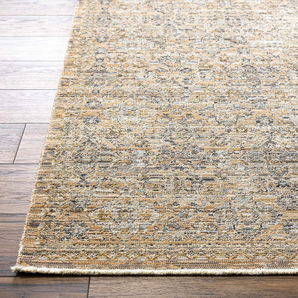 Margaret Beige & Blue Washable Outdoor Rug - Becki Owens x Livabliss - Clearance