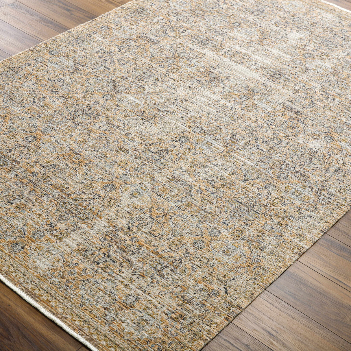 Margaret Beige & Blue Washable Outdoor Rug - Becki Owens x Livabliss - Clearance