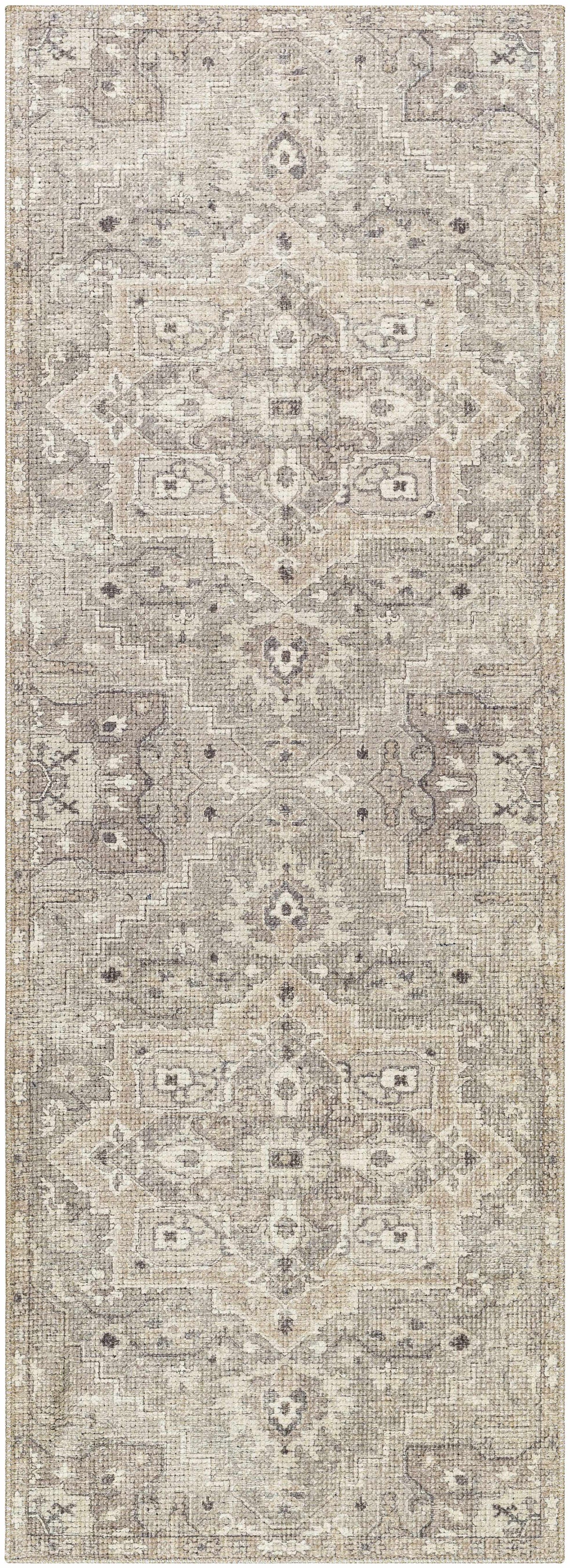 Elle Medallion Light Gray Area Rug