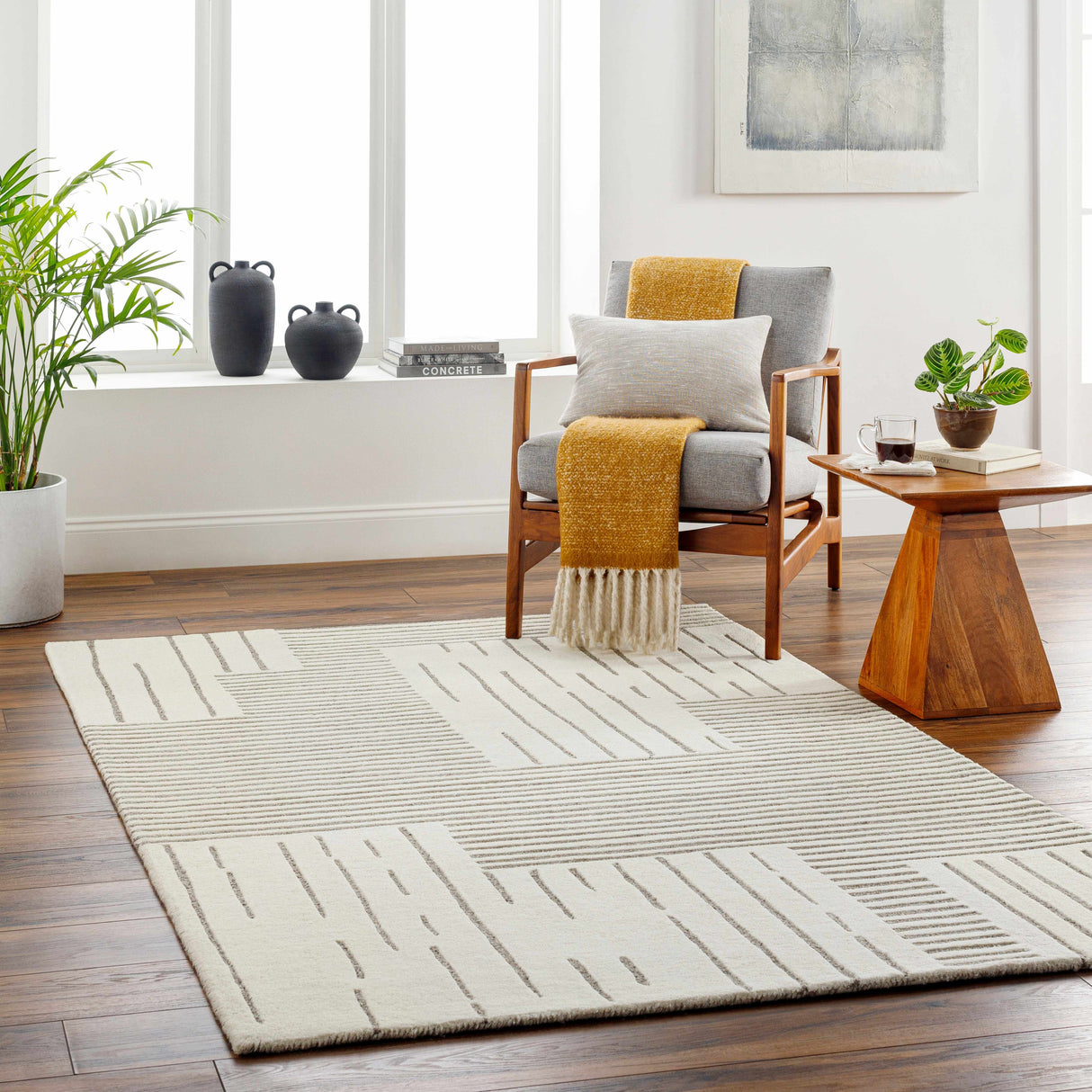 Kira Modern Wool Area Rug