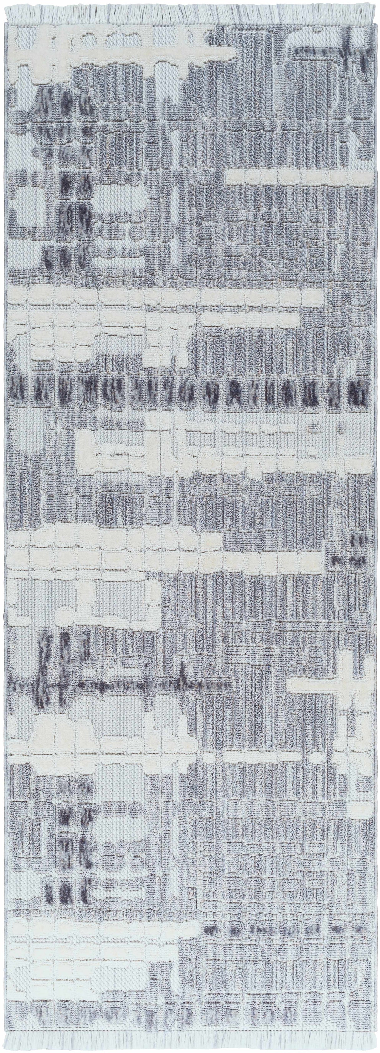 Bodhi Textured Saxony Rug with Fringes - Clearance
