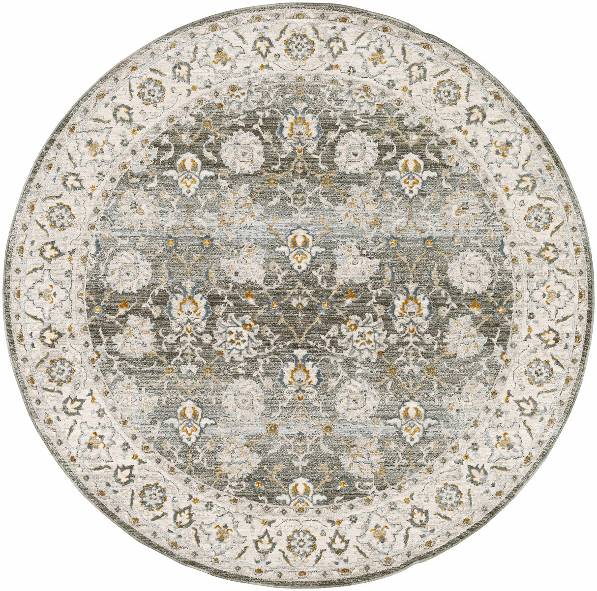 Amaru Green Textured Rug with Fringes