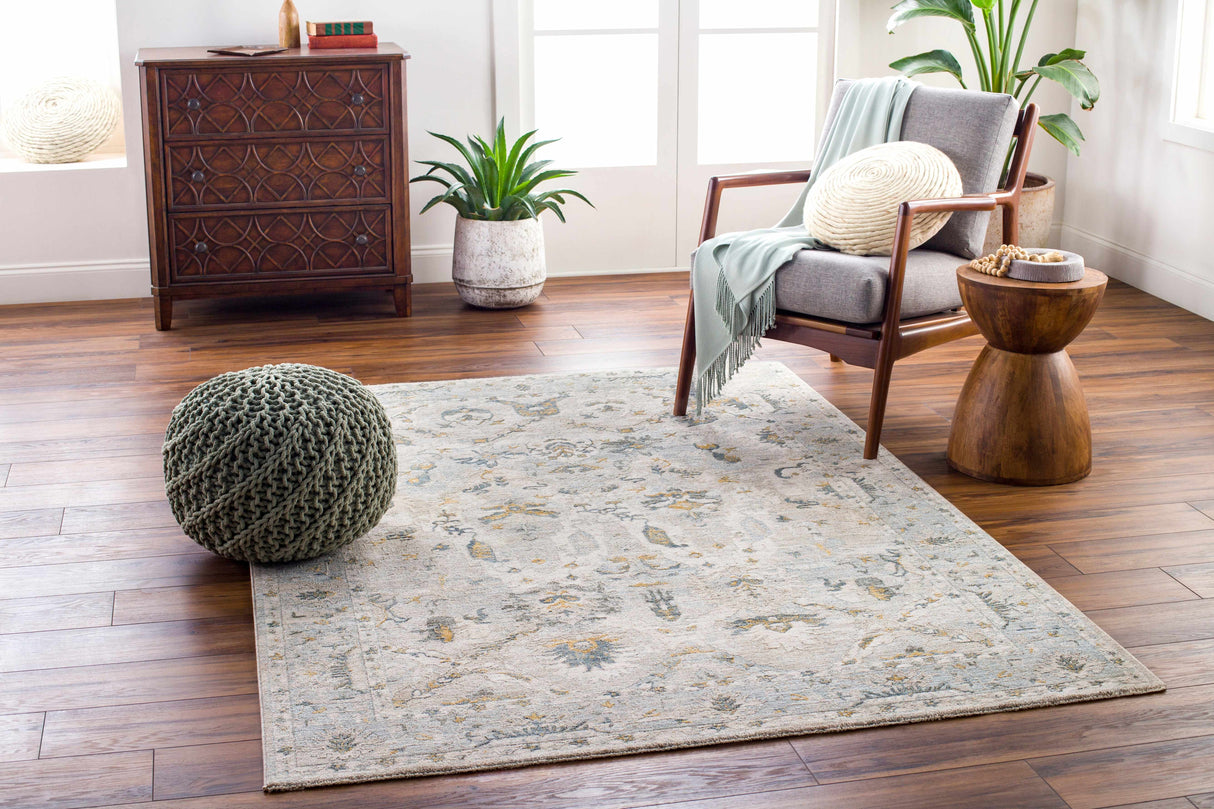 Emile Textured Rug with Fringes