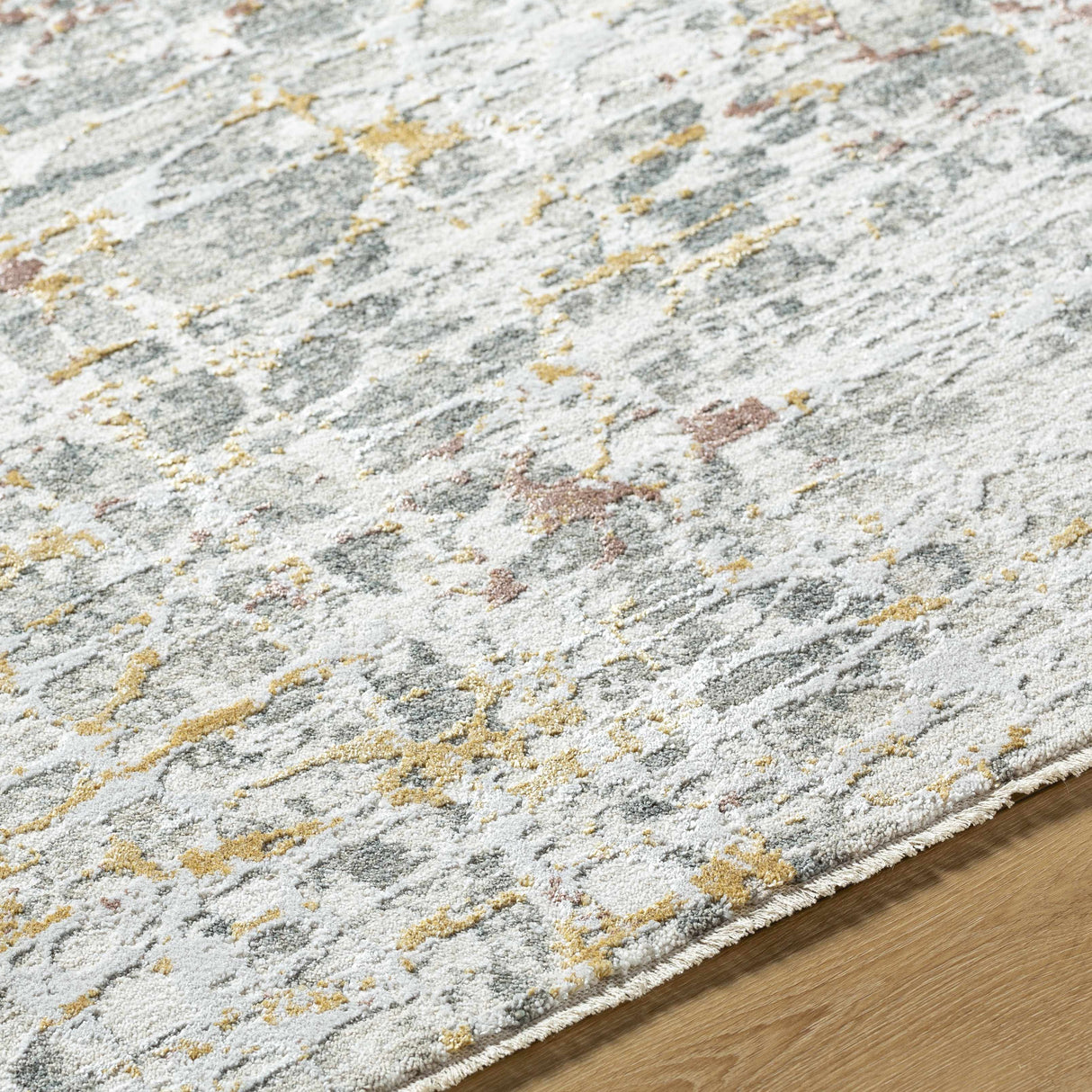 Kasim Textured Rug with Fringes