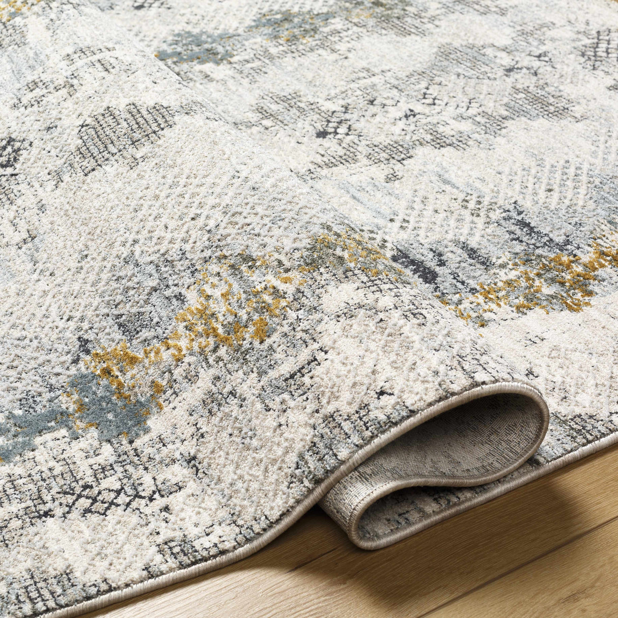 Lalo Textured Rug with Fringes
