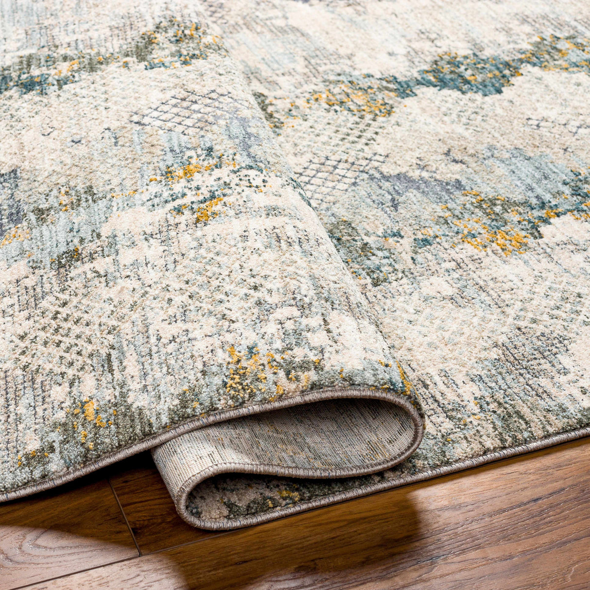 Lalo Textured Rug with Fringes