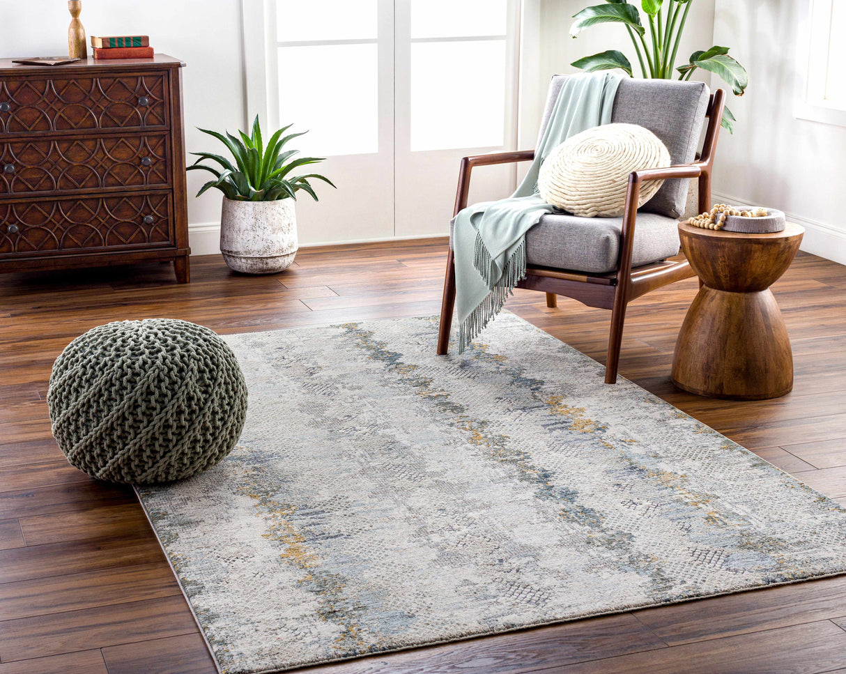 Lalo Textured Rug with Fringes