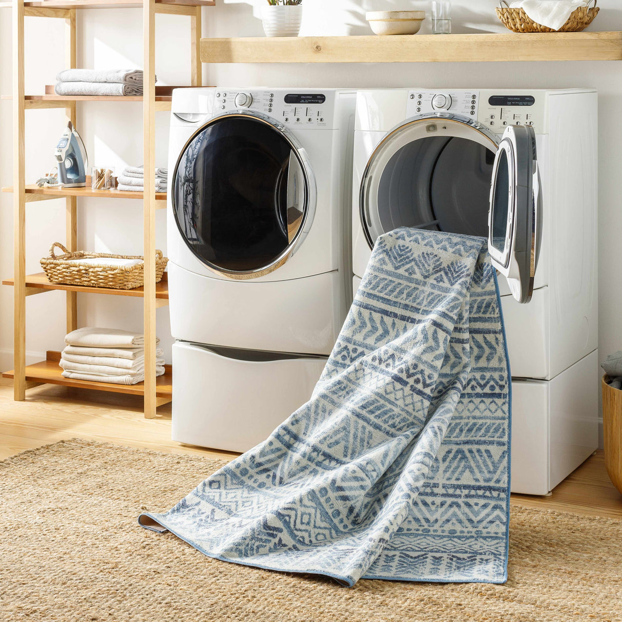 Ianna Arctic Stone Washable Area Rug - Clearance