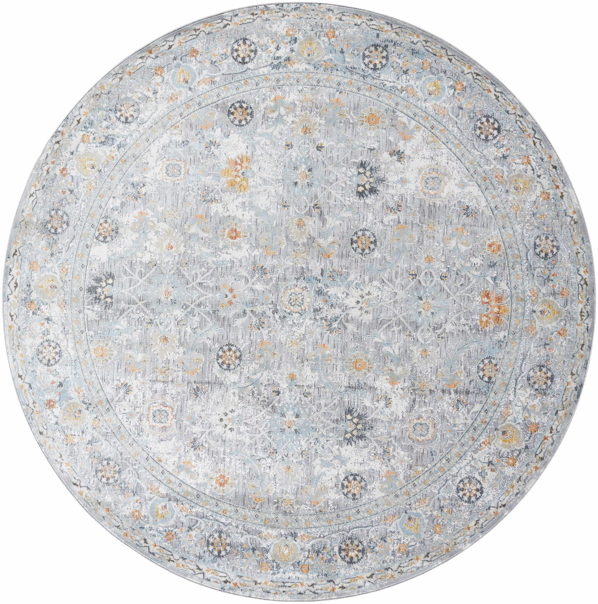 Finn Silver Blue Area Rug