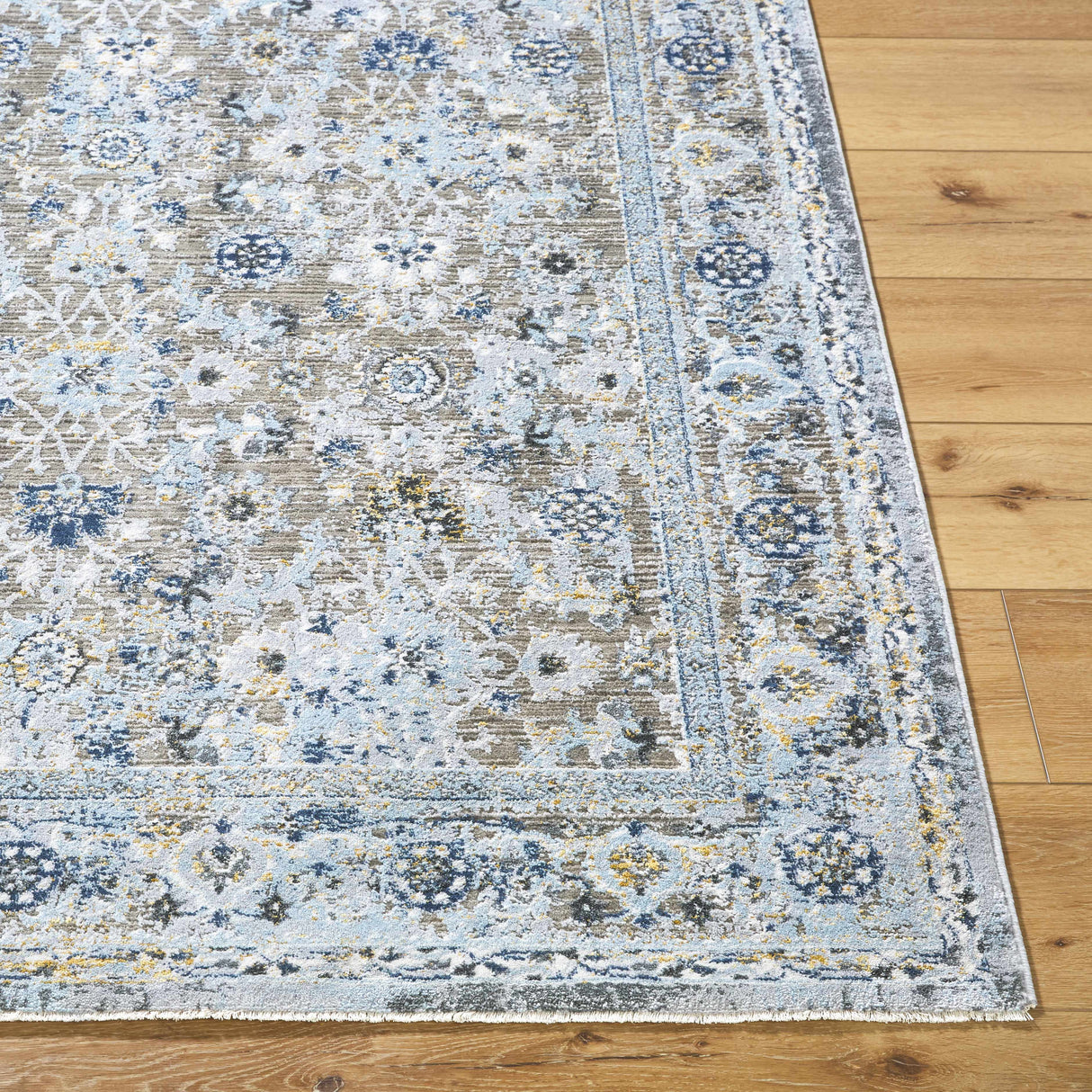 Finn Blue & Brown Area Rug - Clearance
