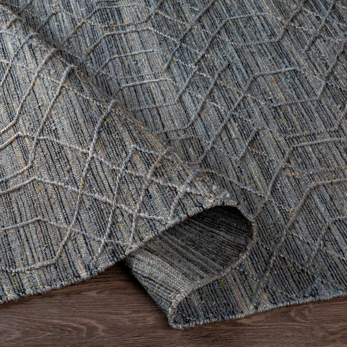 Manby Black Jute&Wool Area Carpet Area Rug - Clearance
