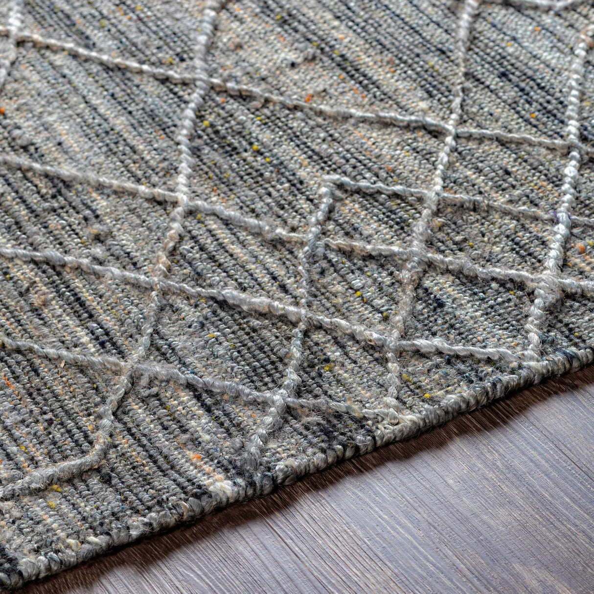 Manby Black Jute&Wool Area Carpet Area Rug - Clearance