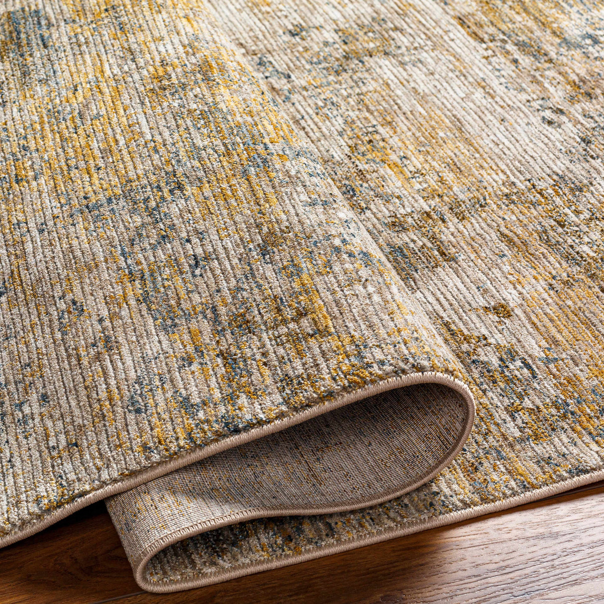 Chas Beige Rich Textured Traditional Rug