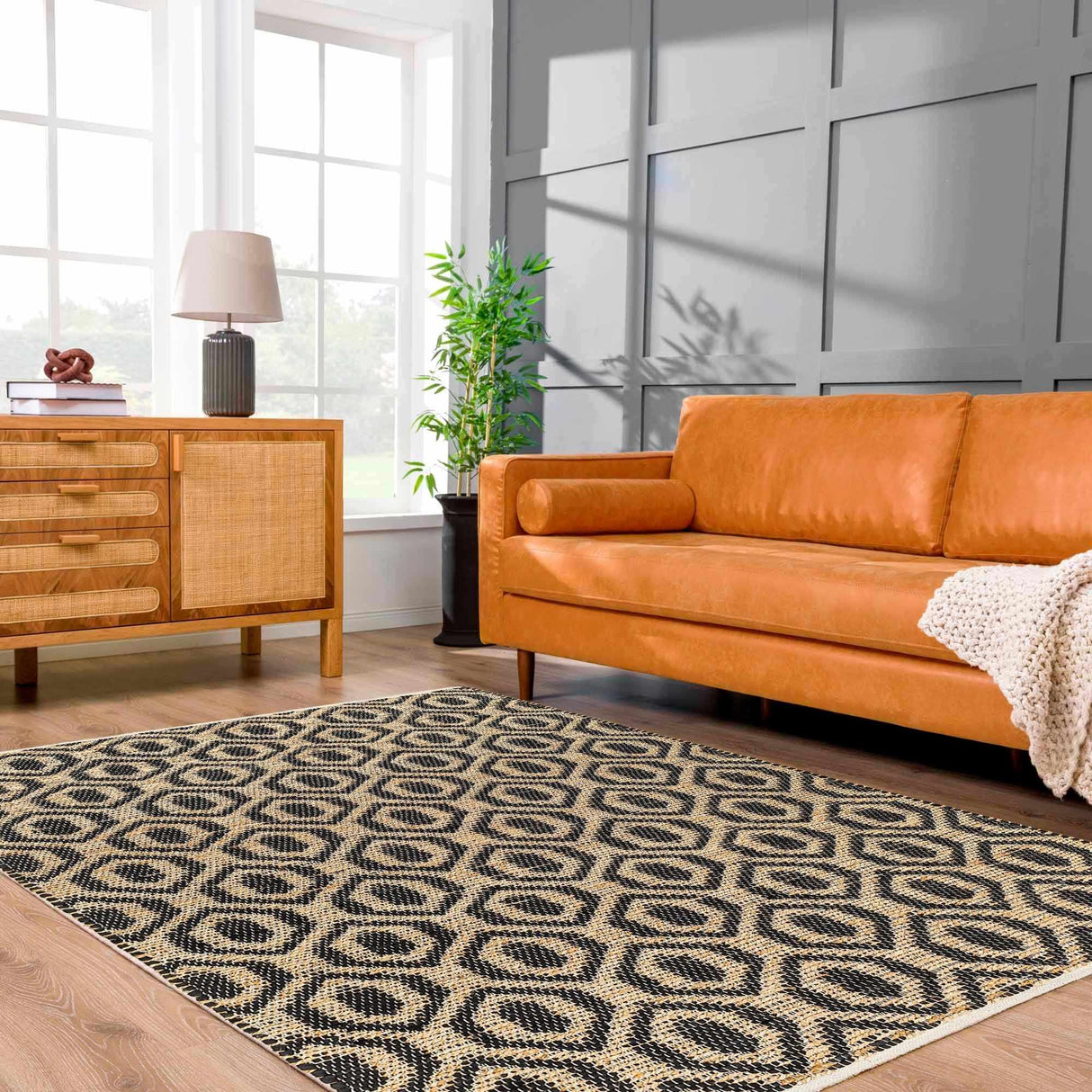 Isaye Charcoal Area Rug - Clearance