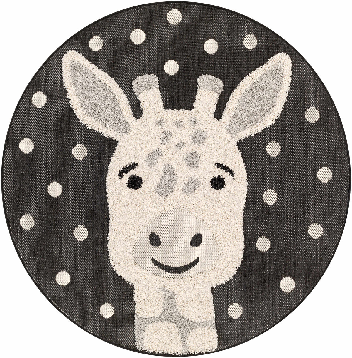 Kids Giraffe Animal Print Nursery Outdoor Area Rug - Clearance