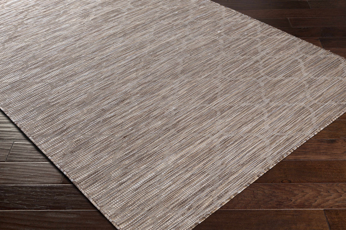 Unique Outdoor Trellis Area Rug, Peach - Clearance
