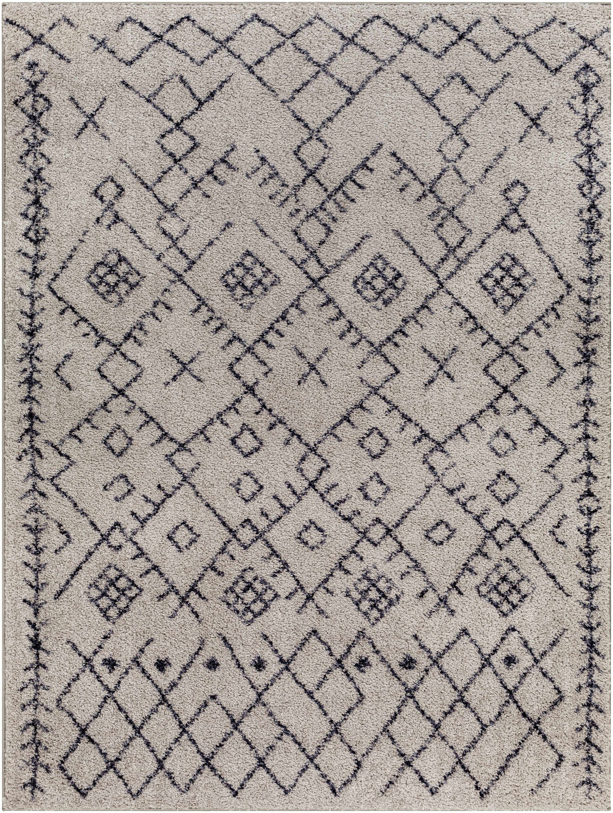 Elyes Gray Washable Area Rug - Clearance
