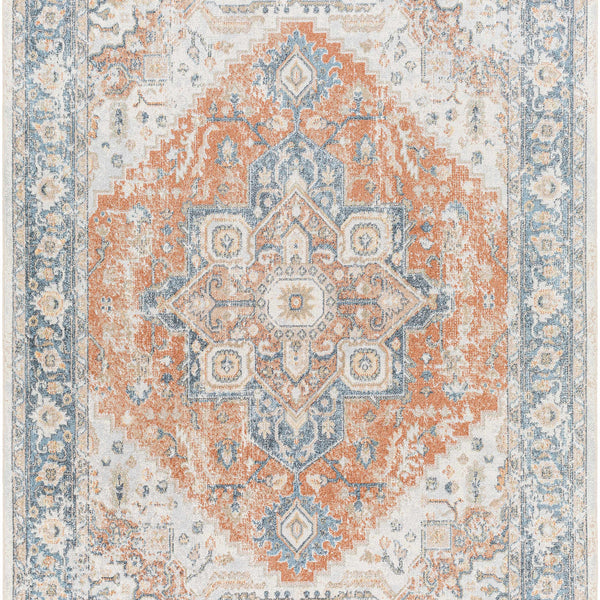 Ezri Rust Washable Area Rug