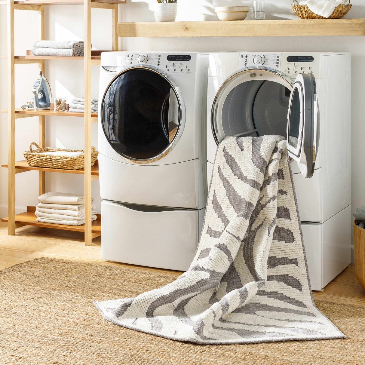 Keto Gray Zebra Rug - Clearance