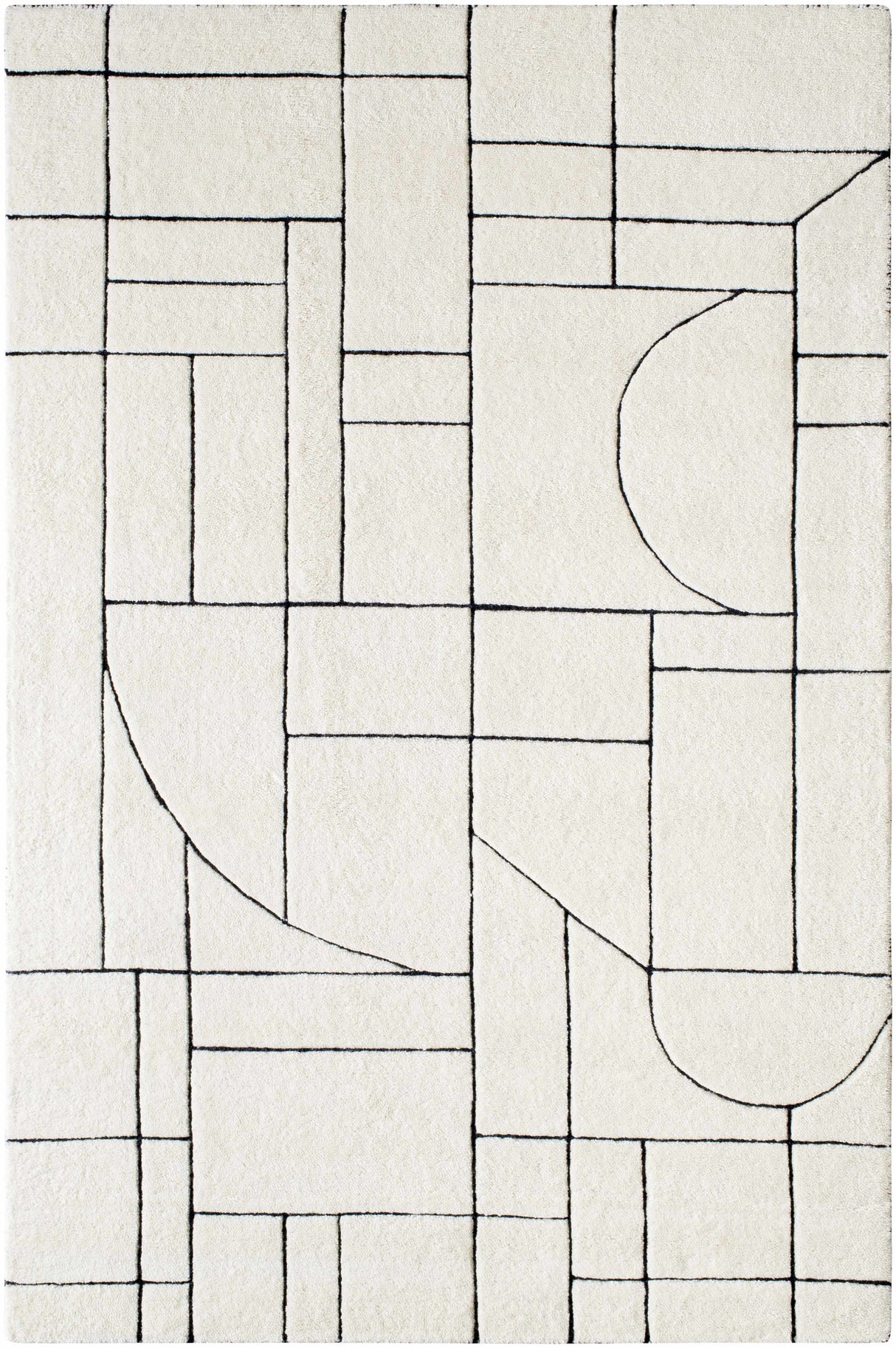Fusao Rose Cream Area Rug - Clearance