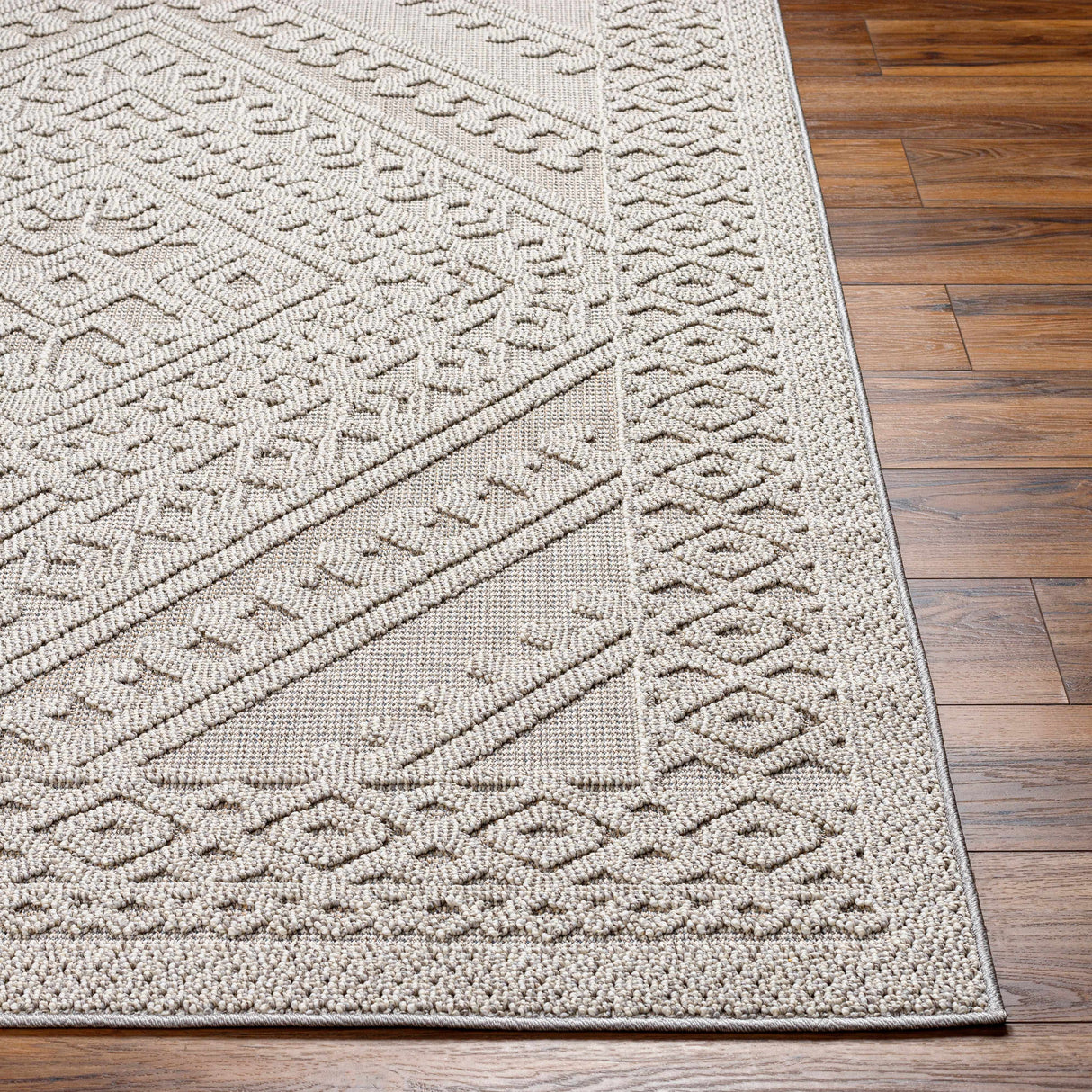 Hibah Natural Gray Area Rug - Clearance