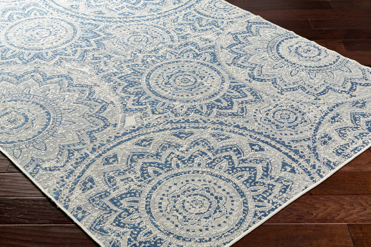 Ayala Blue Durable Rug