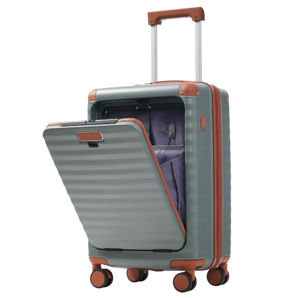 SUM Luggage Deluxe 5-Piece Hard-Side Luggage Set with USB and TSA Locks - view 19