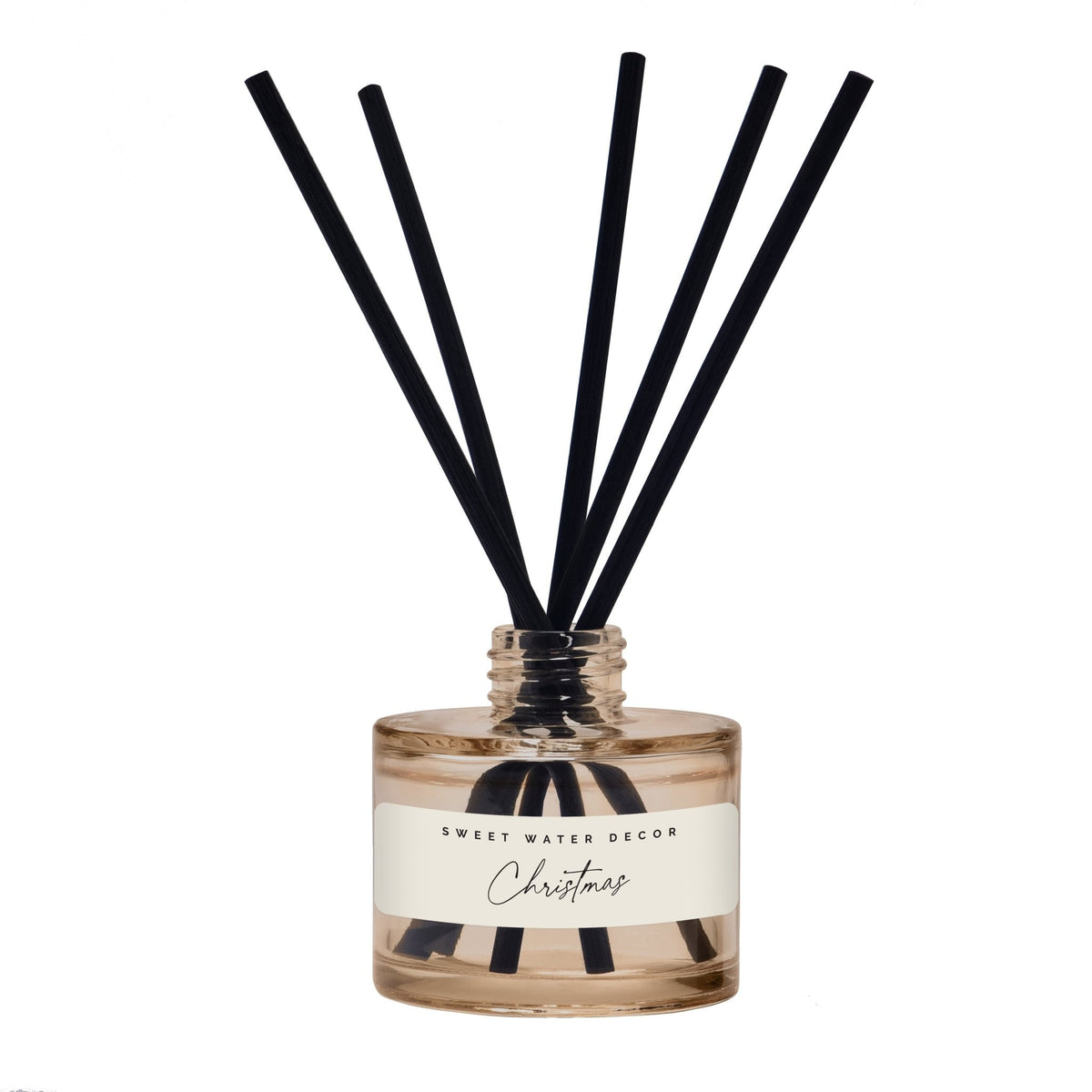 Christmas Tinted Glass Jar Reed Diffuser | Sweet Water Decor