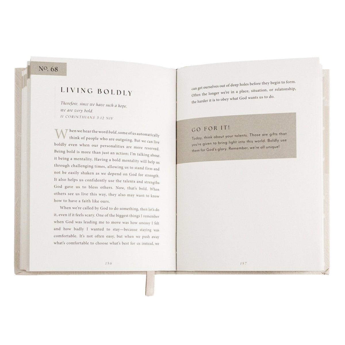 Go For It: 90 Devotions to Boldly Live the Life God Created for You | Sweet Water Decor