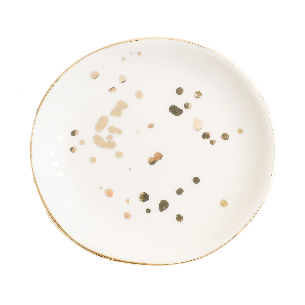 Gold Speckled Jewelry Dish | Sweet Water Decor