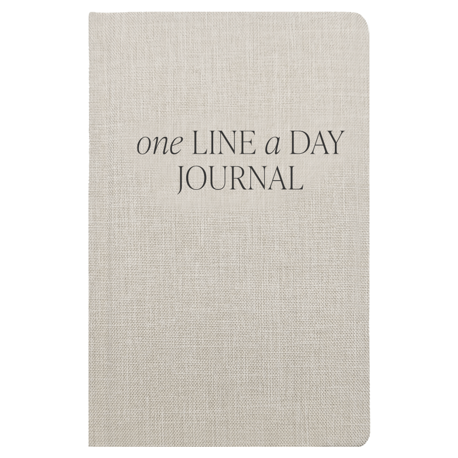Tan One Line A Day Memory Journal | Sweet Water Decor