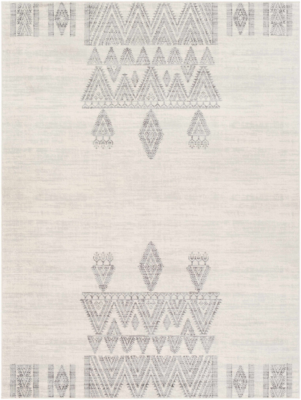 Wakita Light Gray Tribal Rug