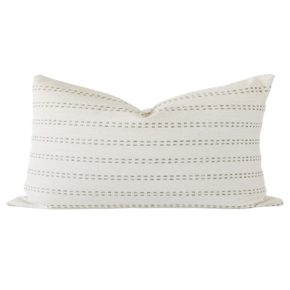 Tatum Stripe Grey Throw Pillow