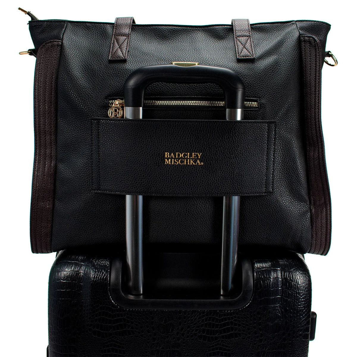 Rose Vegan Leather Weekender Tote Bag | Travellty