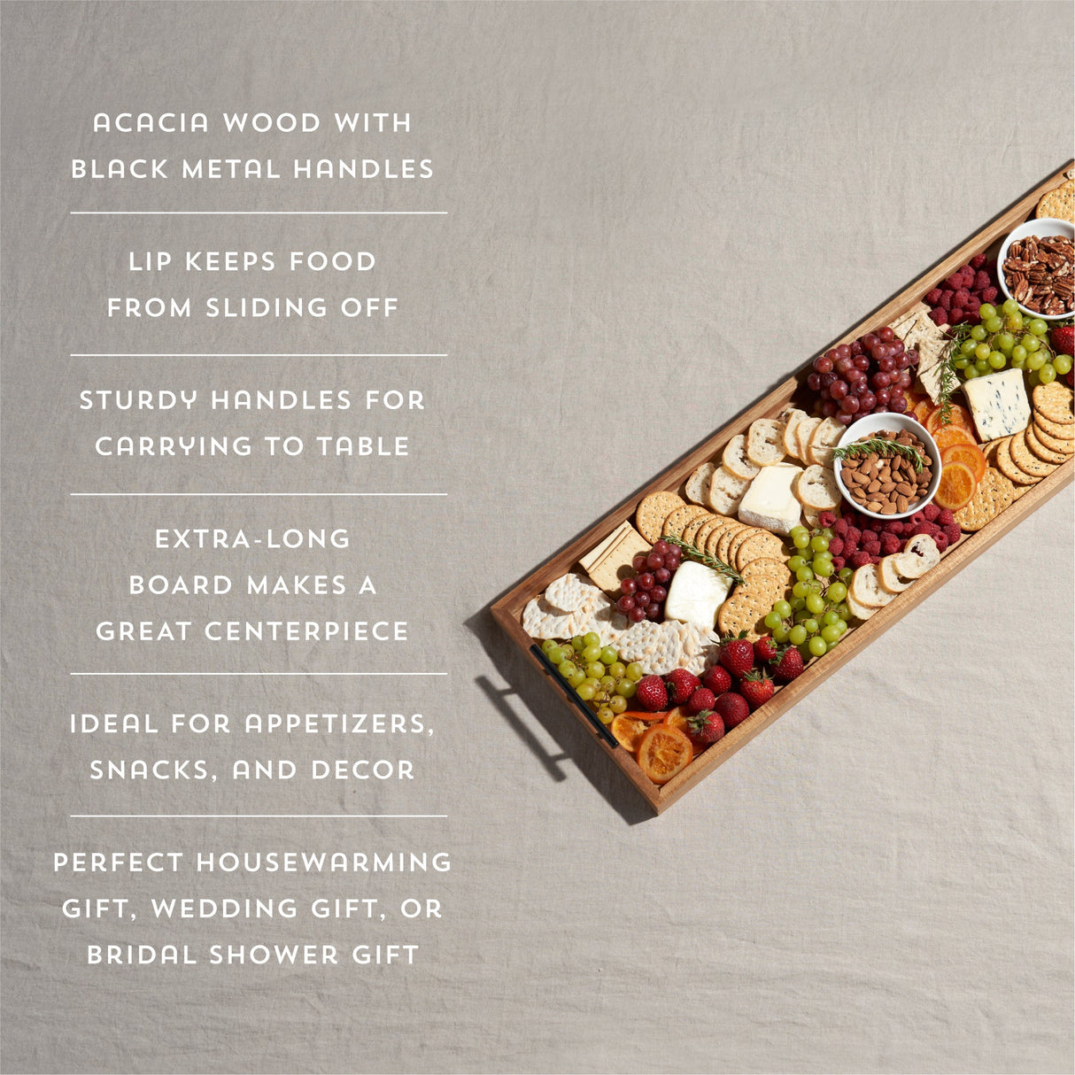 Longboard Acacia Cheese Board