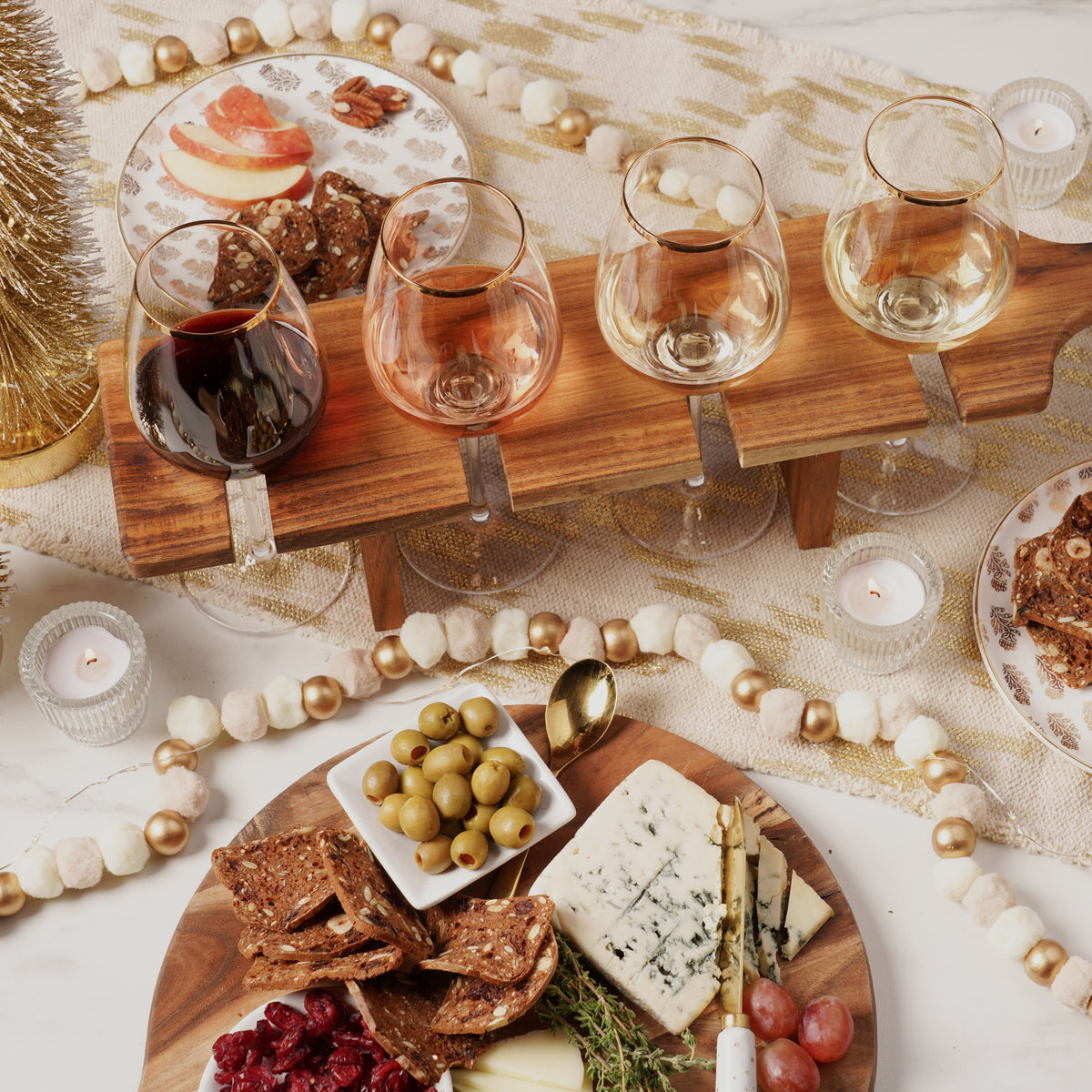 Twine Living Acacia Wine Flight Server - view 4