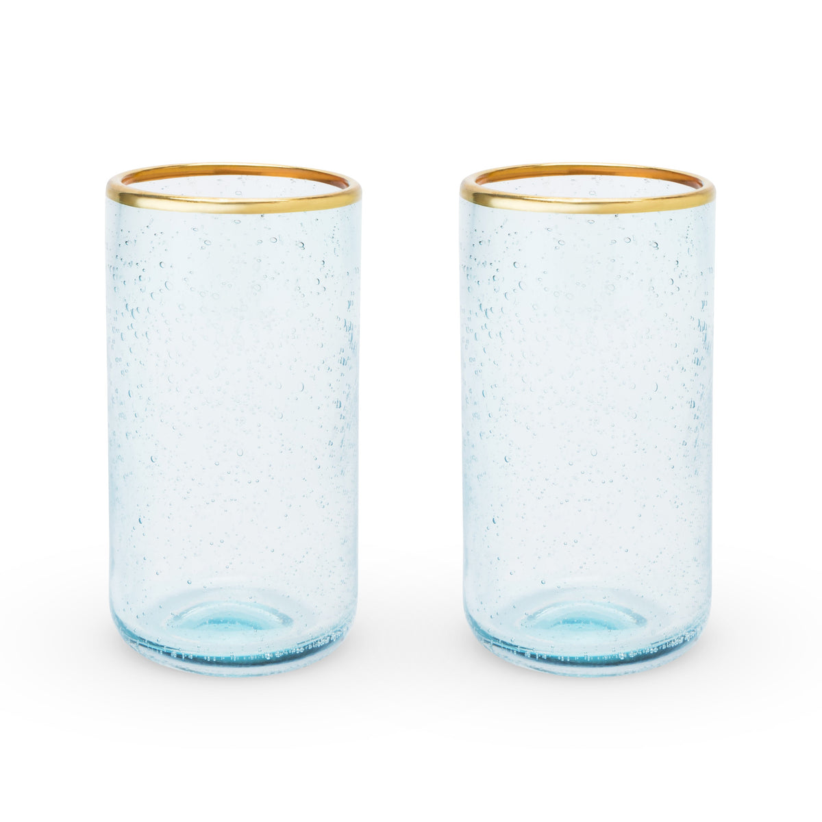 Aqua Bubble Glass Tumbler Set | Twine Living