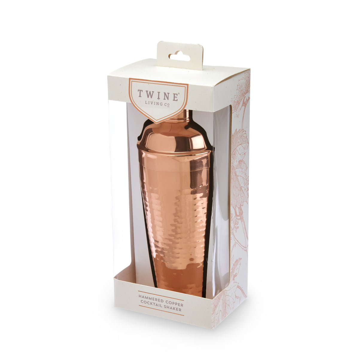 Twine Living Hammered Copper Cocktail Shaker - view 6
