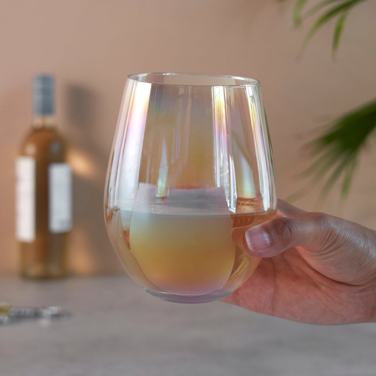 Twine Living Luster Stemless Wine Glasses - view 4