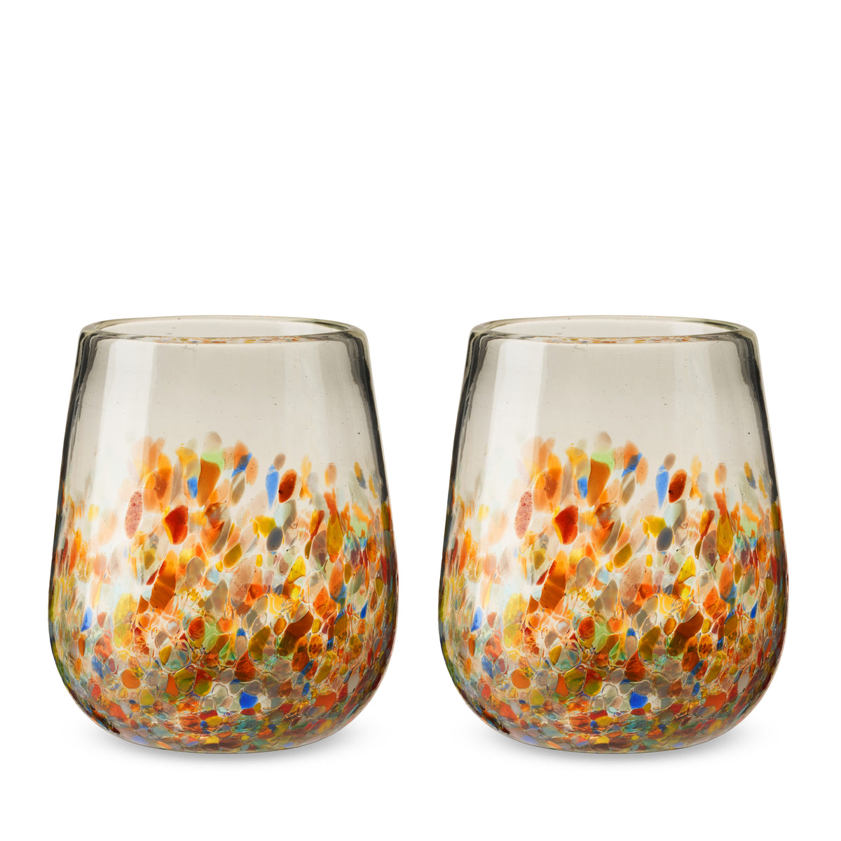 Twine Living Segunda Vida Artistico Stemless Wine Glasses - view 2