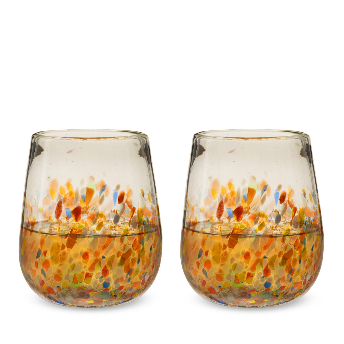 Twine Living Segunda Vida Artistico Stemless Wine Glasses - view 3