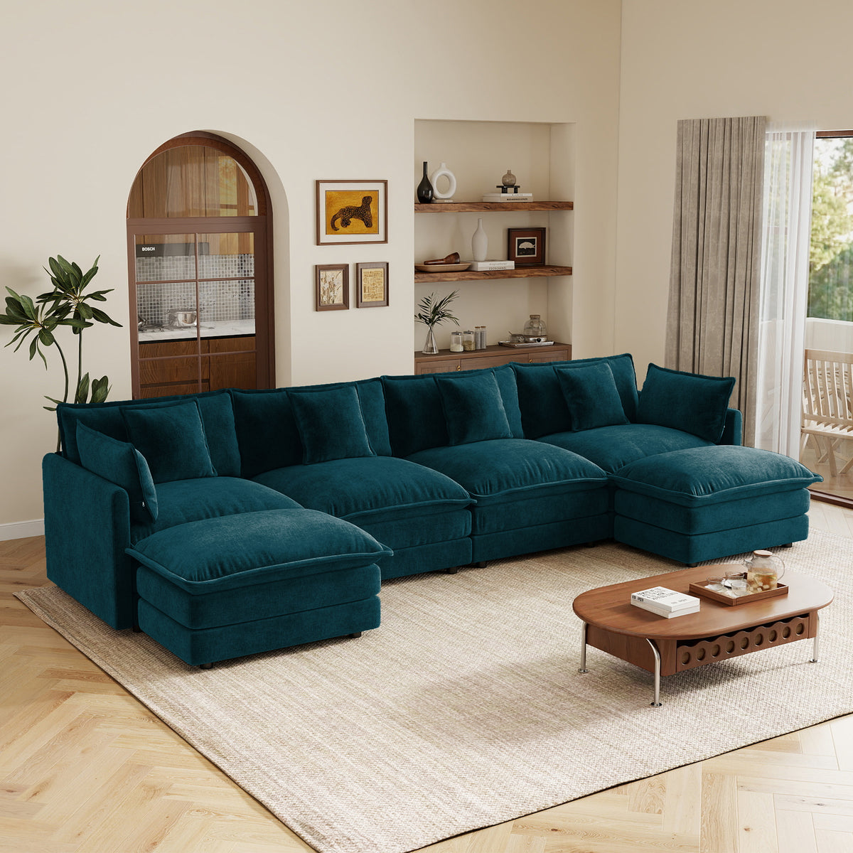 UI Furniture Oversized U-Shape Sectional Sofa - view 3