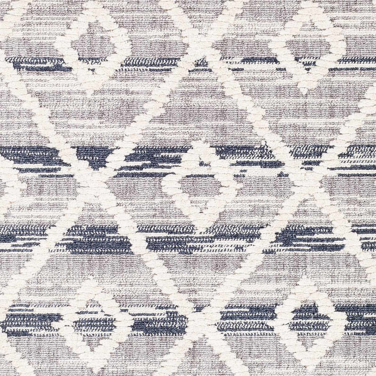 Upham High/Low Pile Rug with Tassels - Clearance
