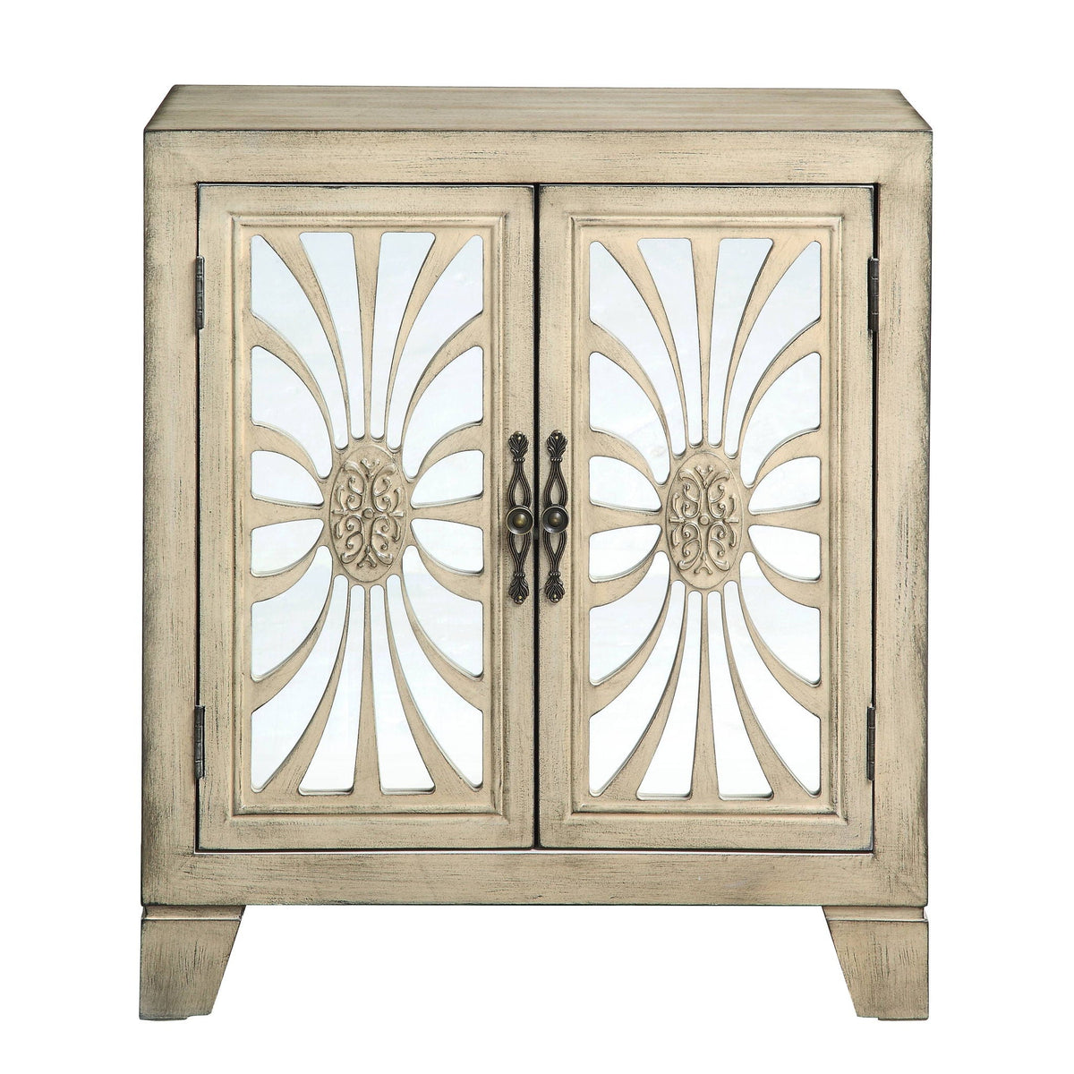 Nalani - Console Cabinet - Antique White - Best Buy Furniture