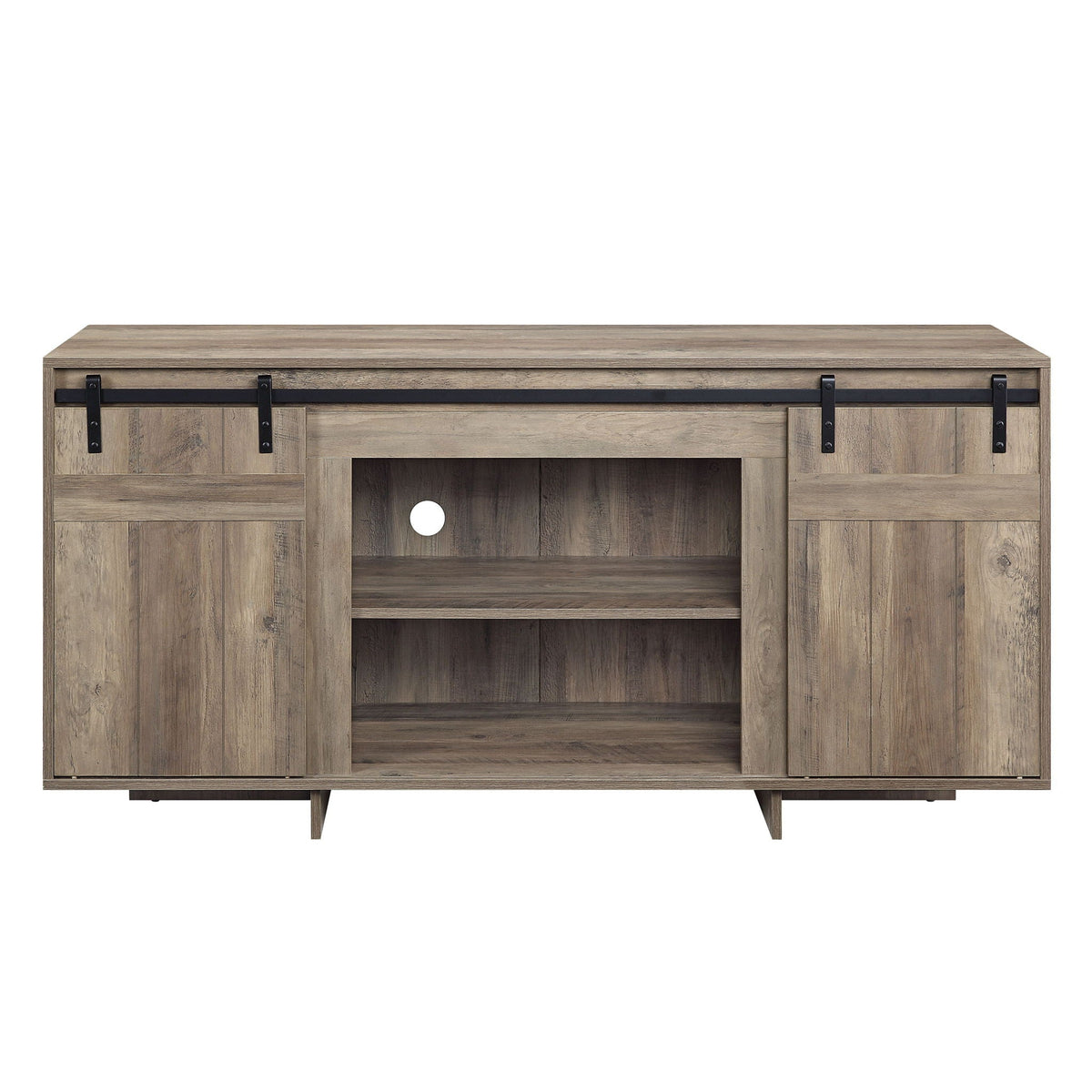 Urban Nest Bellarosa TV Stand with Sliding Barn Doors - view 2