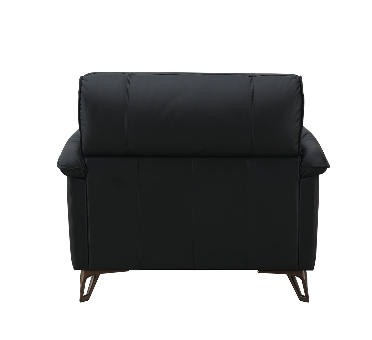 Eilene - Top Grain Leather Chair - Black - Best Buy Furniture