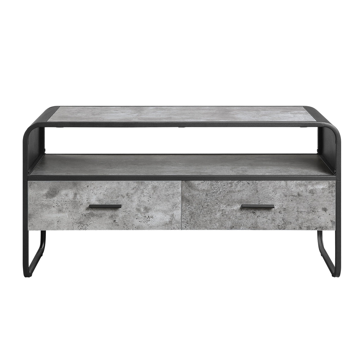 Urban Nest Black TV Stand with Storage Drawers - view 5
