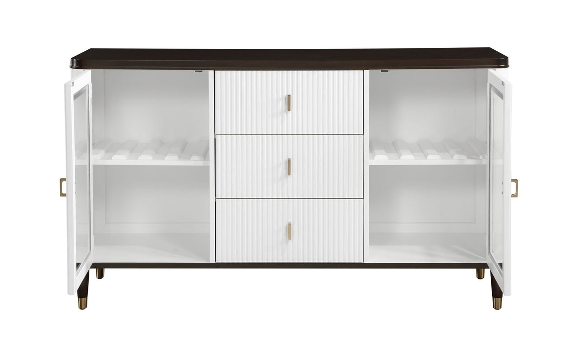 Carene - Server - Brown / White - Best Buy Furniture